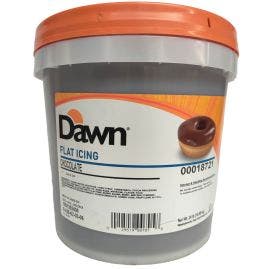 Dawn Foods Flat Chocolate Cold Dip Icing - 24lbs