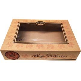 19 x 14 x 4 Kraft Window Box - 50/ct