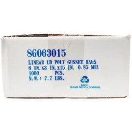 Elkay 6 X 3 X 15 Poly Bag - 1000/ct