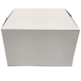 6 1/2 x 6 1/2 x 4  White Bakery Box - 250/ct
