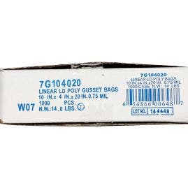 Elkay 10 x 4 x 20 Poly Bag - 1000/ct