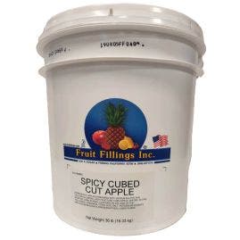 Fruit Filling Apple Turnover Spicy Cubed Filling - 36lb