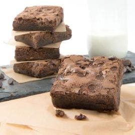 David's Thaw and Serve Chocolate Chip Brownie - 2/24ct Trays