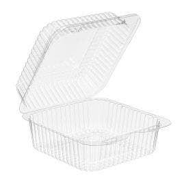 Inline Plastic SLP25 6X6 Hinged Container - 500/ct