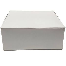 10 X 10 X 4  White Bakery Box - 100/ct
