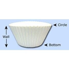 4.5" White Baking Cups- 10,000/ct
