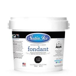 Satin Ice Black Rolled Fondant - 5lb