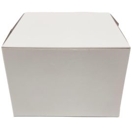 5 1/2 x 5 1/2 x 4 White Bakery Box - 250/ct