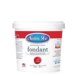 Satin Ice Red Rolled Fondant - 2lb