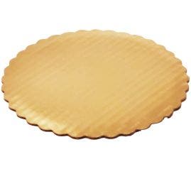 9" Scallop Gold Circles - 200/ct