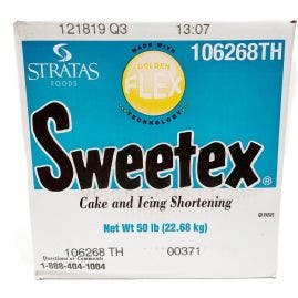 Sweetex Golden Flex Cake and Icing Shortening - 50lb