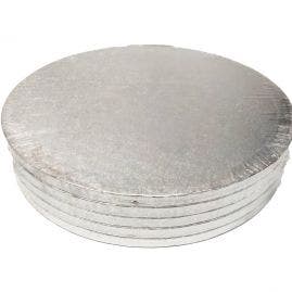 12" Silver Cake Drums - 5 pack