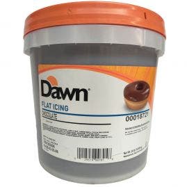 Dawn Foods Flat Chocolate Cold Dip Icing - 24lbs