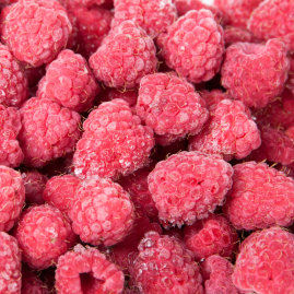 IQF Frozen Red Raspberries - 10lb