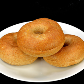 Raw Honey Wheat Bagel Puck - 120/cs