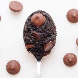 David's Edible Triple Chocolate Brownie with Hershey Mini Kisses Cookie Dough