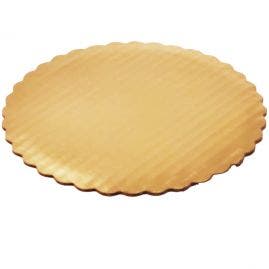 14" Scallop Gold Circles - 100/ct