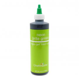 Chefmaster Liqua-Gel Neon Brite Green - 10.5oz