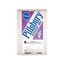 Pillsbury Bakers' Plus Double Dark Chocolate Cake Mix - 50 lbs