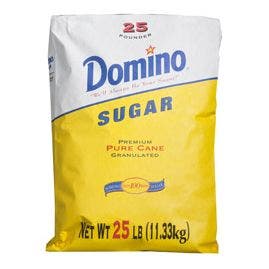 Domino Pure Cane Granulated Sugar - 25 lbs