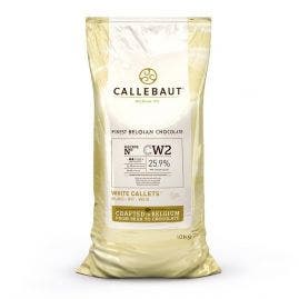 Callebaut White Chocolate Callets W2 - 22lb