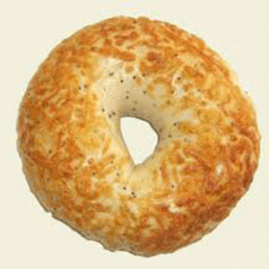 Raw Asiago Cheese Bagel Puck- 120/cs