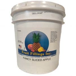 Fruit Fillings Fancy Sliced Apple Filling - 36lb