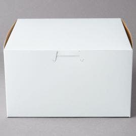 7 X 7 X 4  White Bakery Box - 250/ct