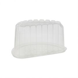 Pactiv OPS Cake 8" Half Cake-Clear Combo