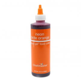 Chefmaster Liqua-Gel Neon Brite Orange - 10.5oz