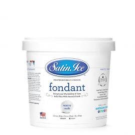 Satin Ice White Vanilla Rolled Fondant - 2lb