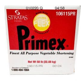 Primex Golden Flex Shortening - 50lb