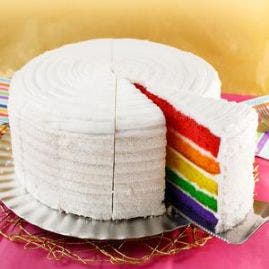 David's Rainbow Cake 10" (2)