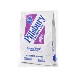 Pillsbury Bakers' Plus Yellow Cake Mix - 50 lbs